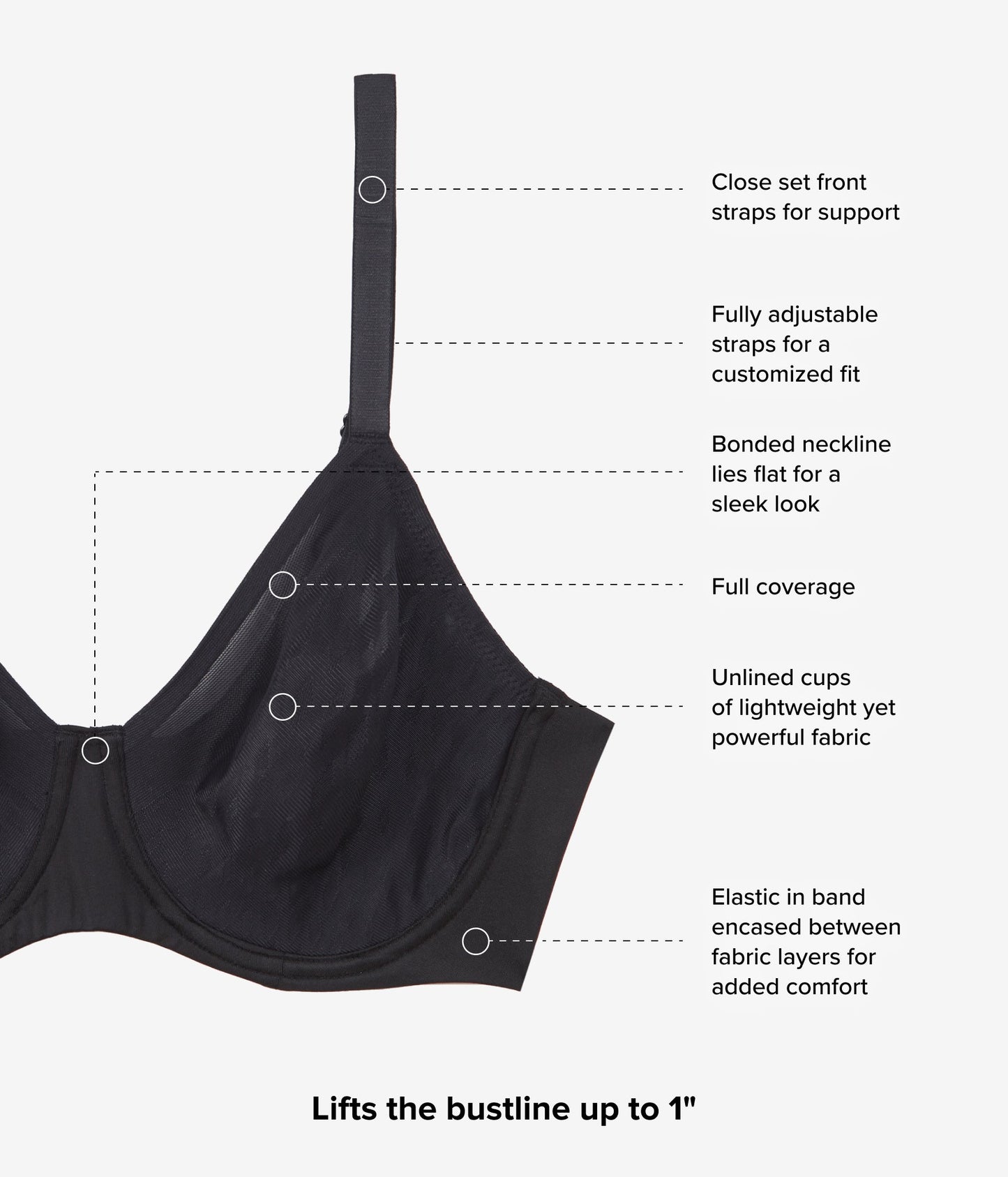 Wacoal Elevated Allure Underwire Bra - Black