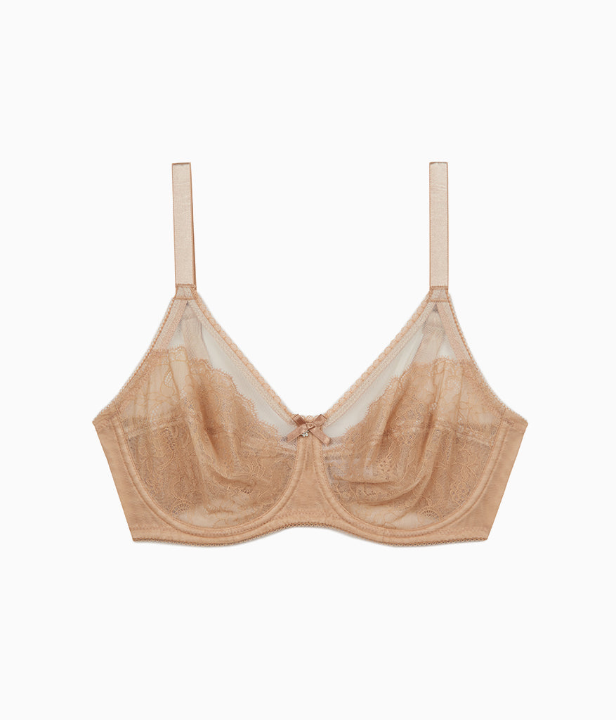 Wacoal Retro Chic Full Figure Underwire Bra - Toast