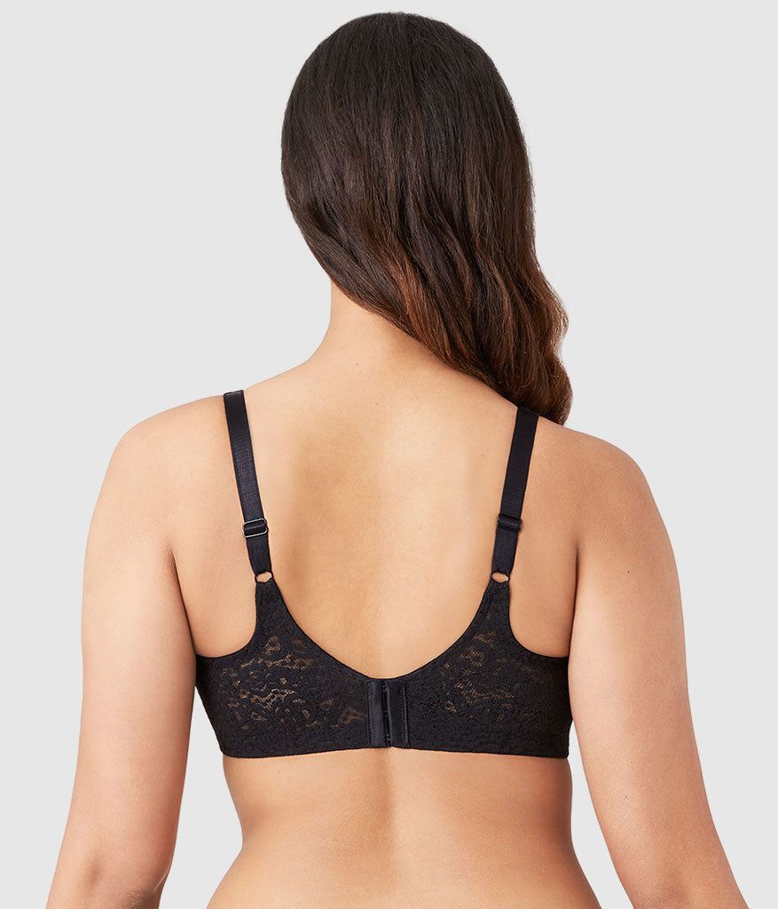 Wacoal Halo Lace Full Figure Underwire Bra - Black