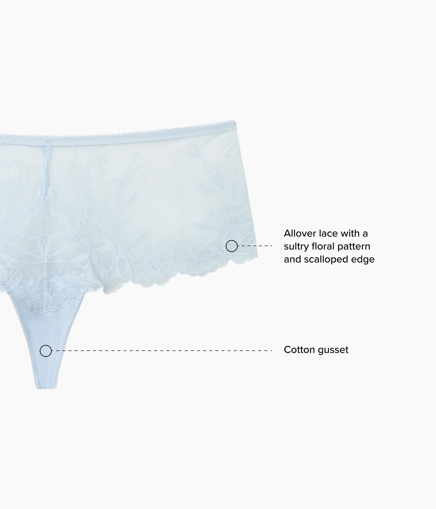 Wacoal Vivid Attraction Tanga - Soft Sky