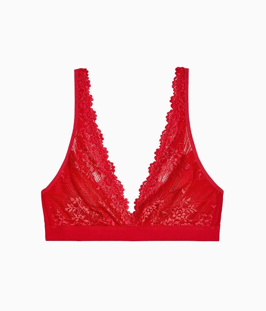Wacoal Embrace Lace® Wire Free Bralette - Equestrian Red