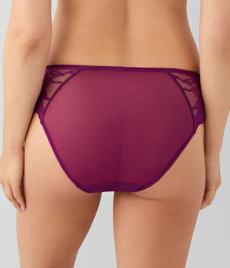 Wacoal Vivid Attraction Hi-Cut - Dark Purple