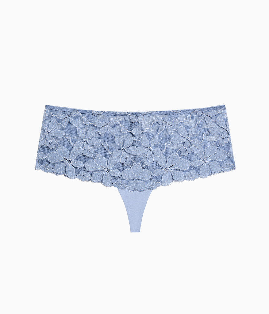 Wacoal Feeling Famous Tanga - Country Blue/Bright White