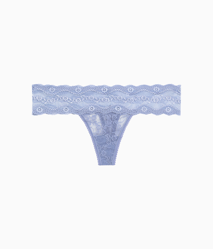 Wacoal Lace Kiss Thong - Country Blue