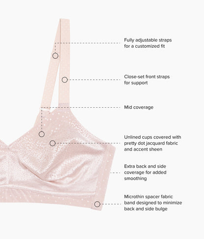 Wacoal Back Appeal® Wire Free Bra - Rose Dust