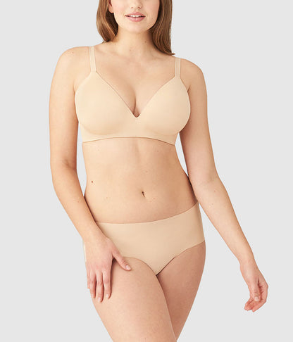 Wacoal Ultimate Side Smoother Wire Free T-Shirt Bra - Sand