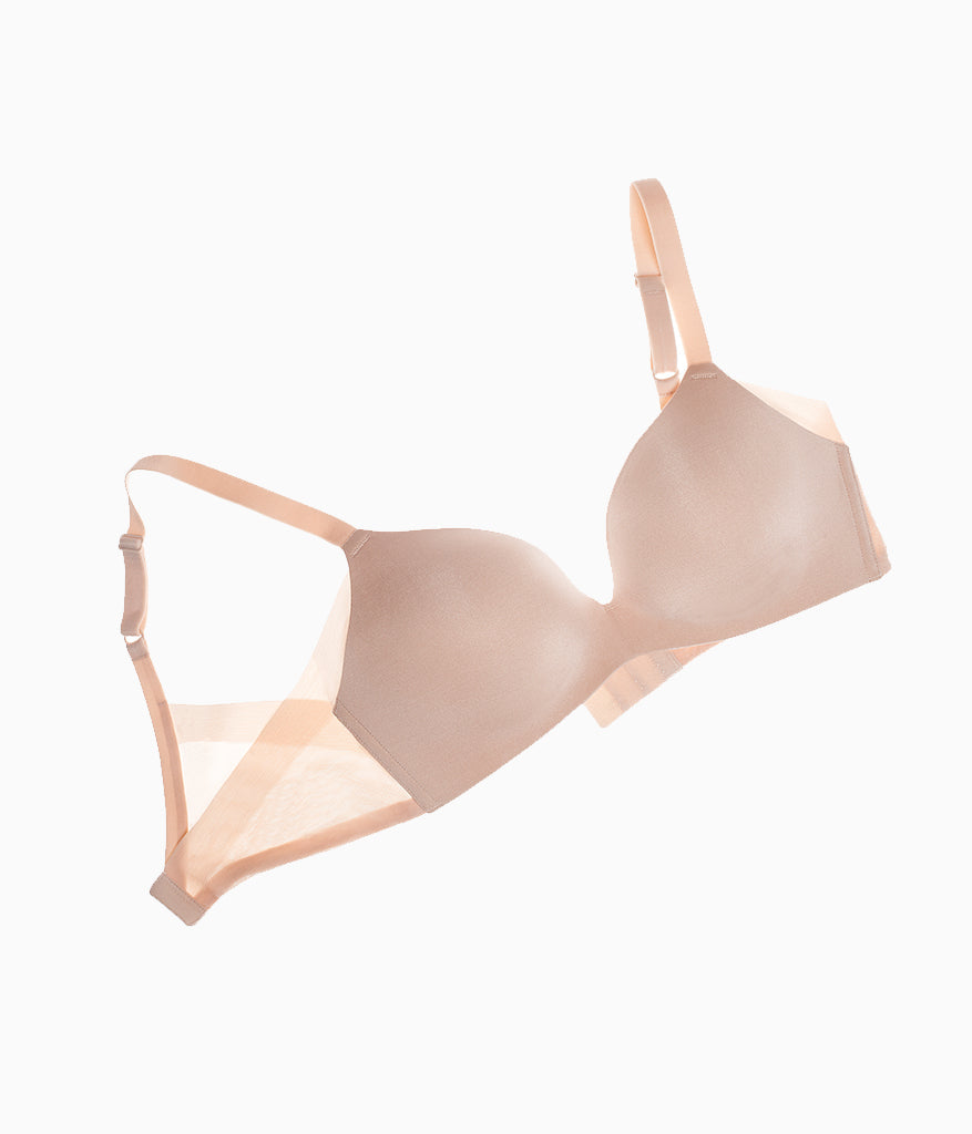 Wacoal Ultimate Side Smoother Wire Free T-Shirt Bra - Sand