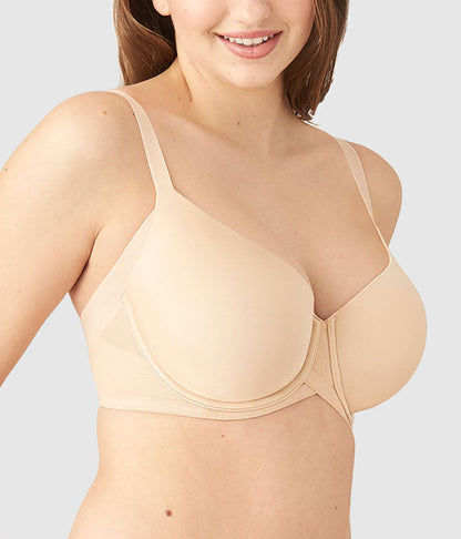 Wacoal Ultimate Side Smoother Underwire T-Shirt Bra - Sand