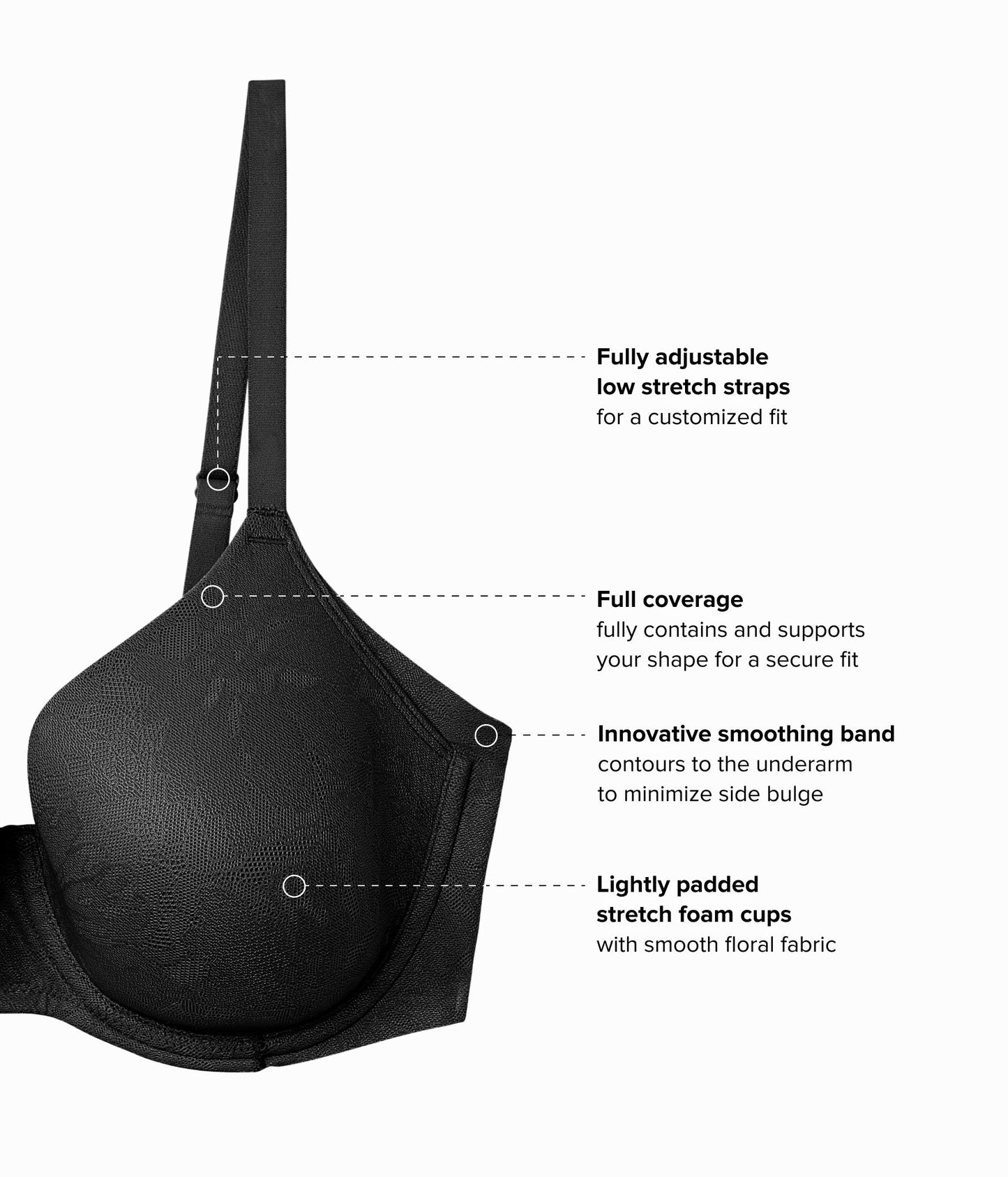 Wacoal Taking Sides T-Shirt Bra - Black