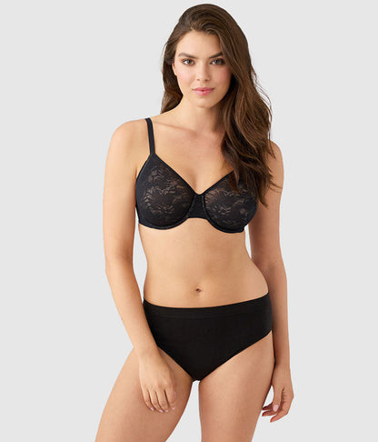 Wacoal Taking Sides Underwire Bra - Black