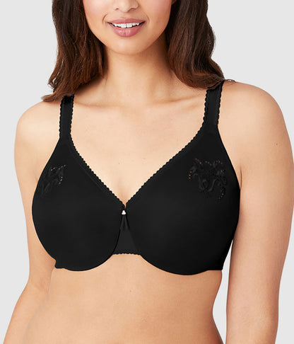 Wacoal Slimline Seamless Underwire Minimizer Bra - Black