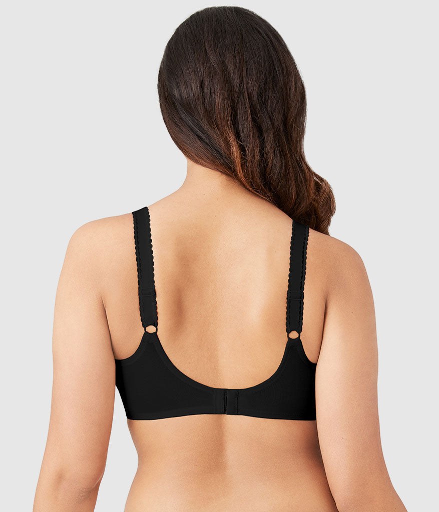 Wacoal Slimline Seamless Underwire Minimizer Bra - Black