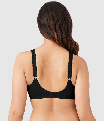 Wacoal Slimline Seamless Underwire Minimizer Bra - Black