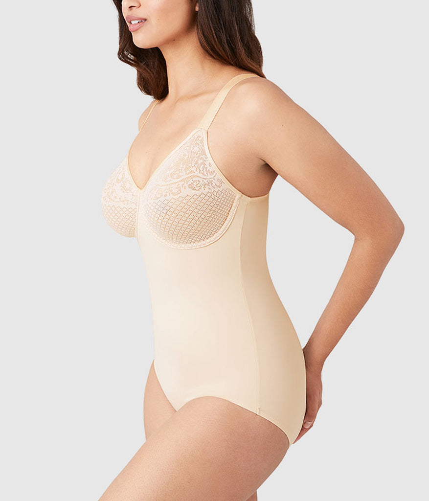 Wacoal Visual Effects Body Briefer with Minimizer Bra - Sand