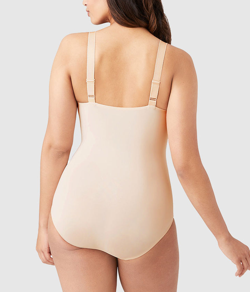 Wacoal Visual Effects Body Briefer with Minimizer Bra - Sand