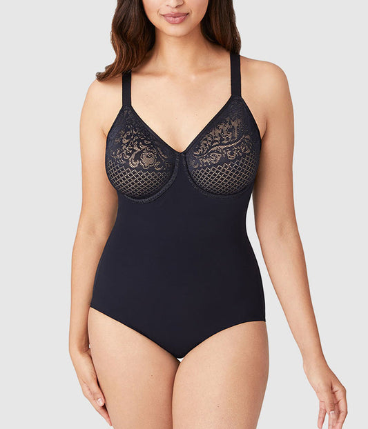 Wacoal Visual Effects Body Briefer with Minimizer Bra - Black