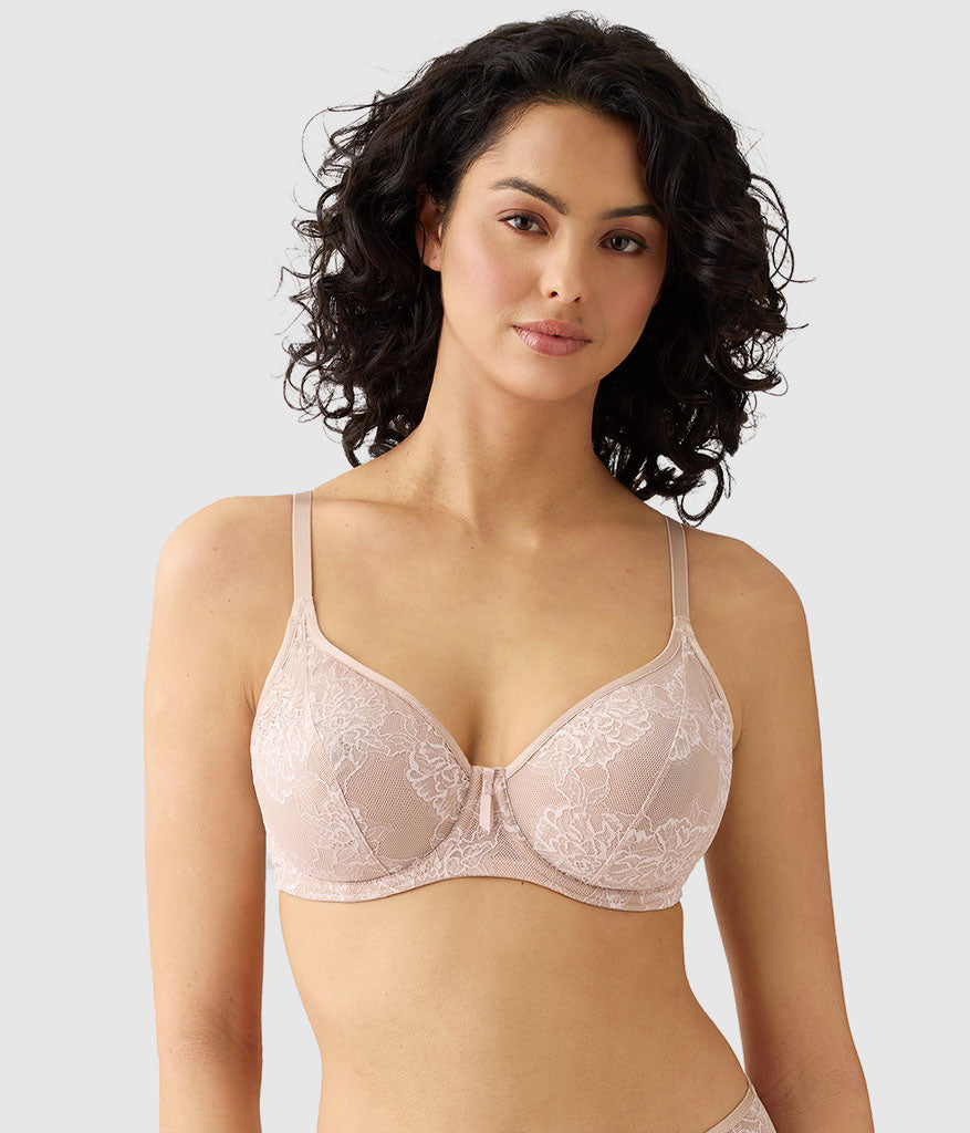 Wacoal Full Bloom Underwire Bra - Rose Dust