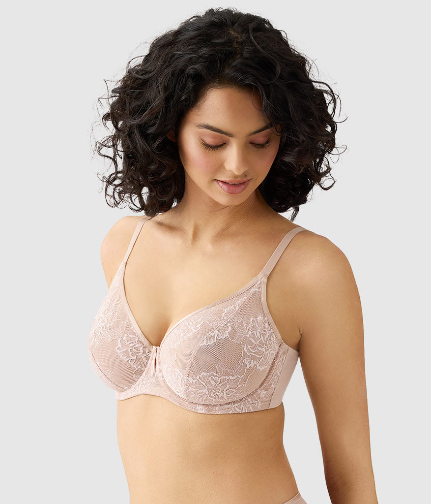 Wacoal Full Bloom Underwire Bra - Rose Dust