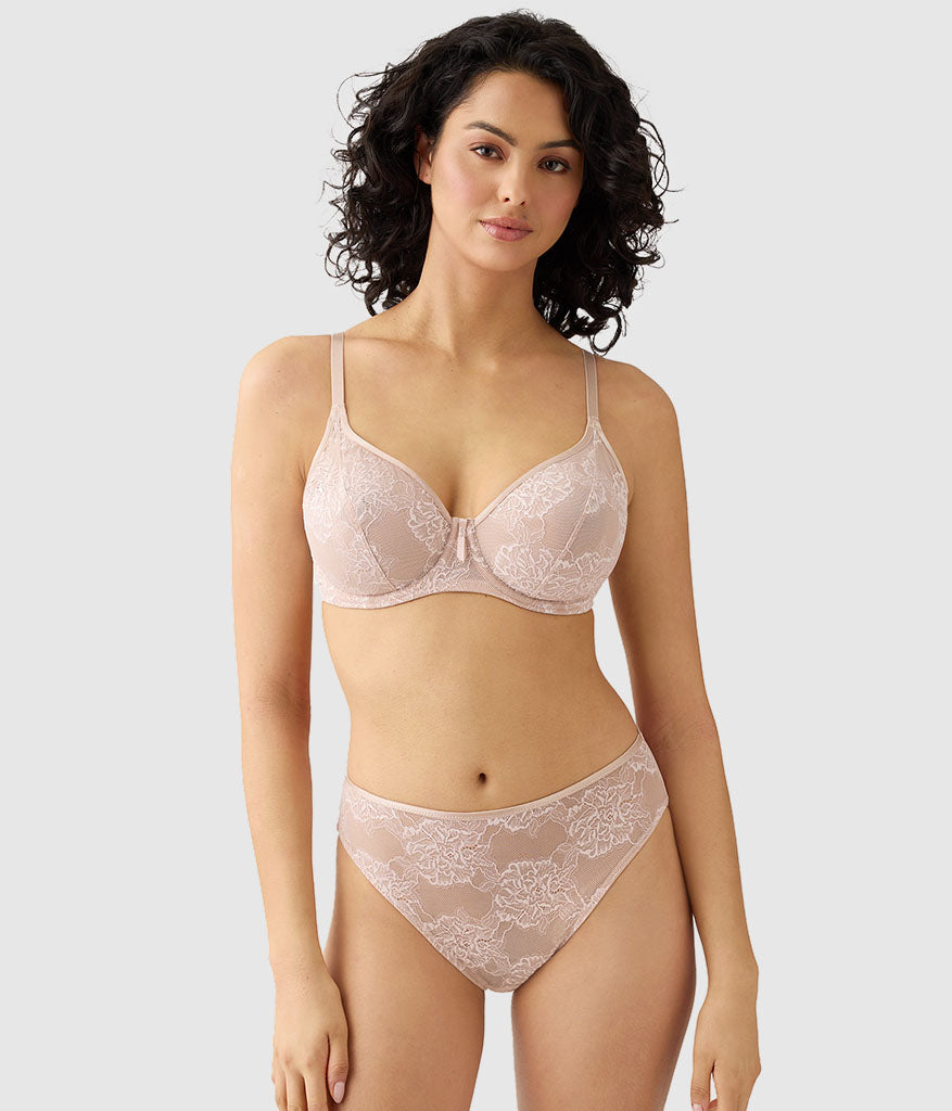 Wacoal Full Bloom Underwire Bra - Rose Dust