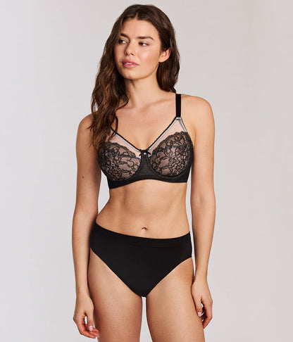 Wacoal Retro Chic Full Figure Underwire Bra - Black