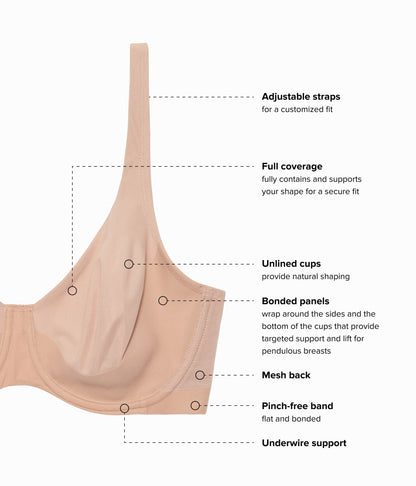Wacoal Shape Revelation® Pendulous Underwire Bra - Praline