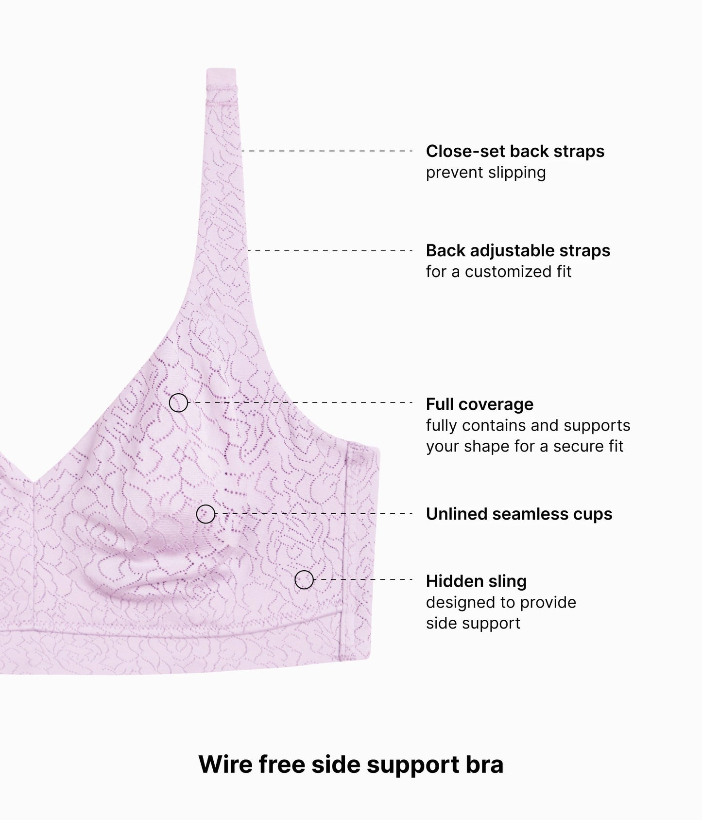 Wacoal Inside Job™ Wire Free Bra - Lavender Sage