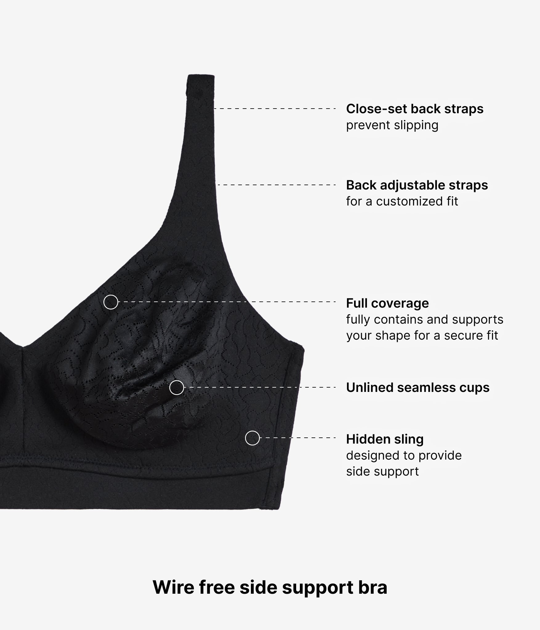 Wacoal Inside Job™ Wire Free Bra - Black