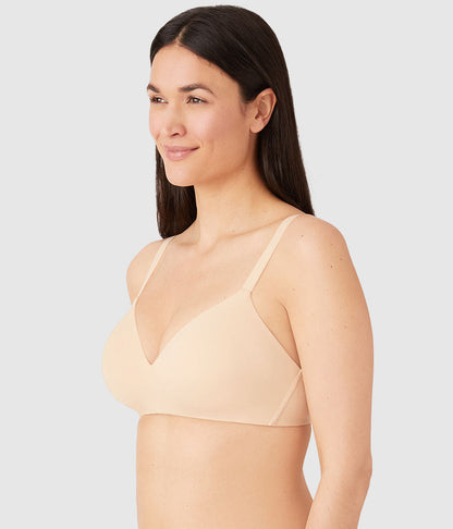 Wacoal How Perfect Wire Free T-Shirt Bra - Sand