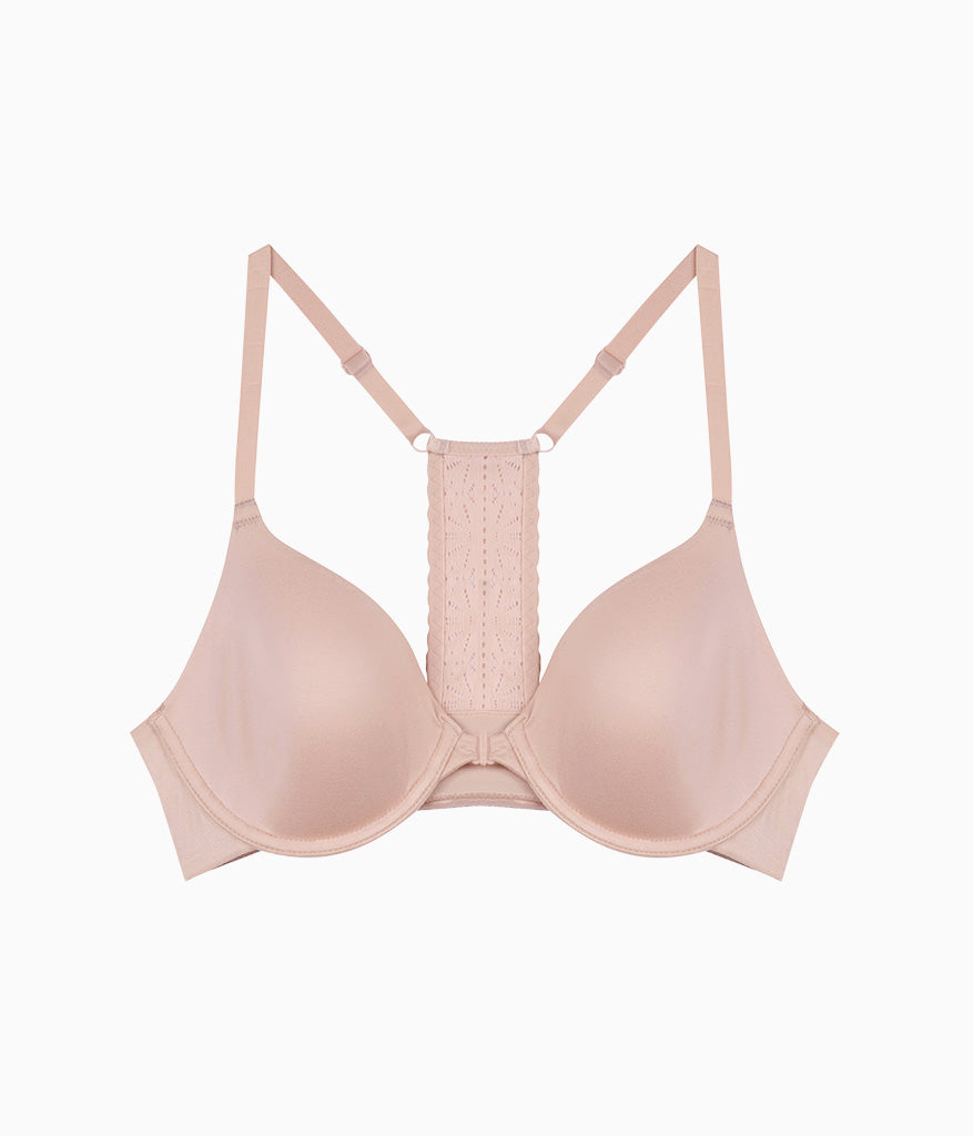Wacoal Future Foundation Front Close Racerback Bra - Rose Smoke
