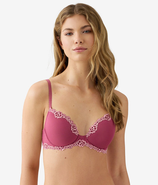 Wacoal Future Foundation with Lace T-Shirt Bra - Dry Rose