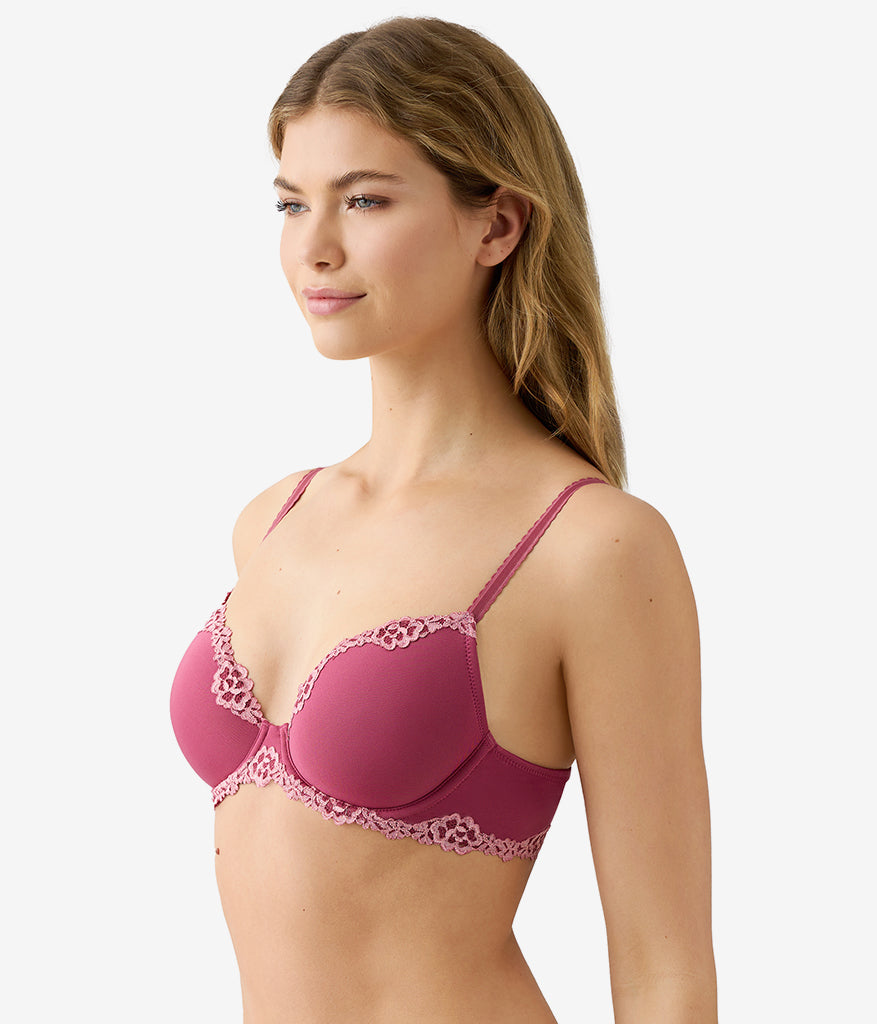 Wacoal Future Foundation with Lace T-Shirt Bra - Dry Rose