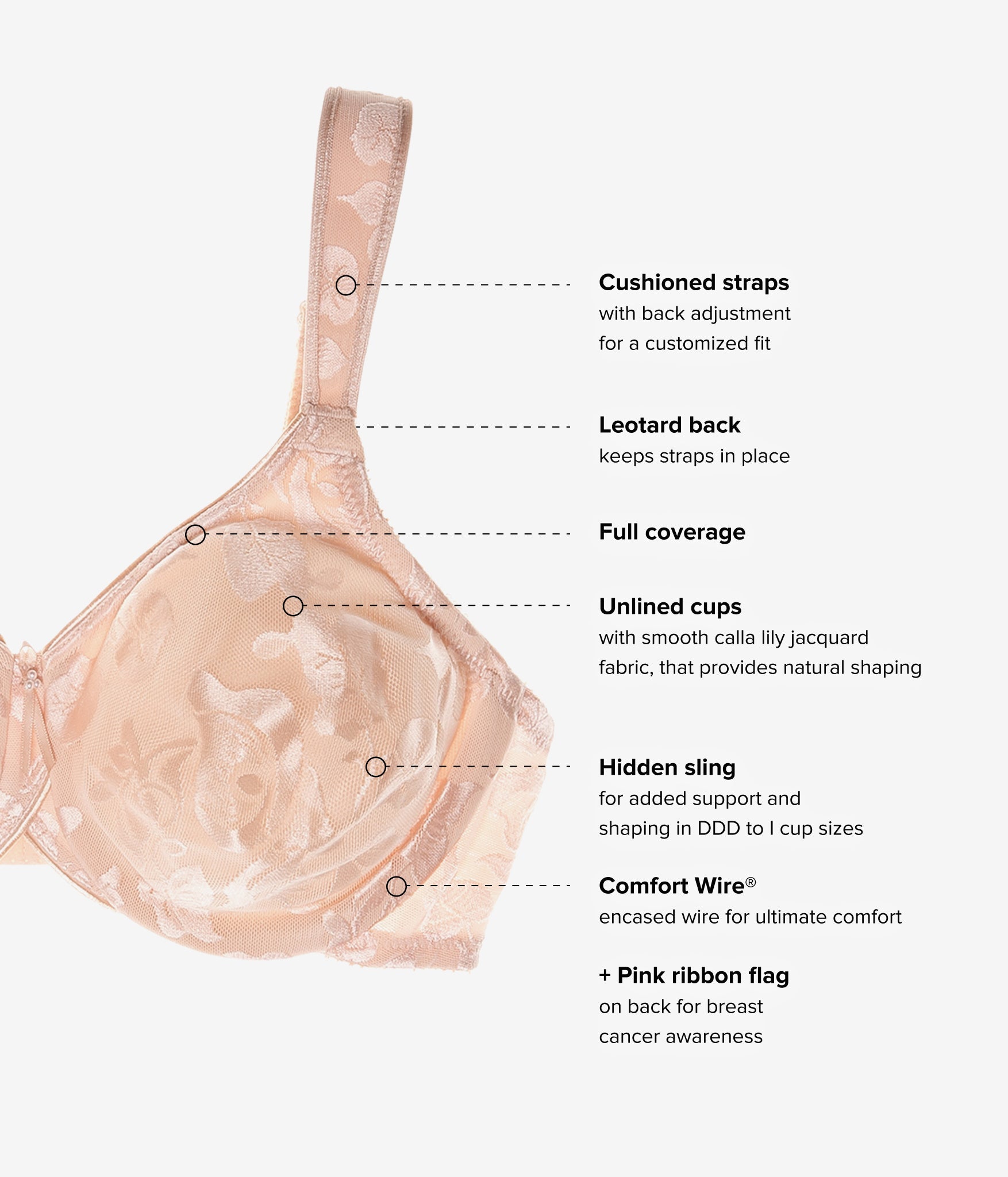 Wacoal Awareness Underwire Bra - Sand