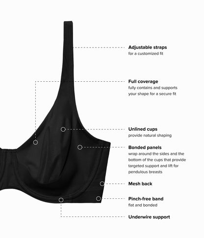 Wacoal Shape Revelation® Pendulous Underwire Bra - Black