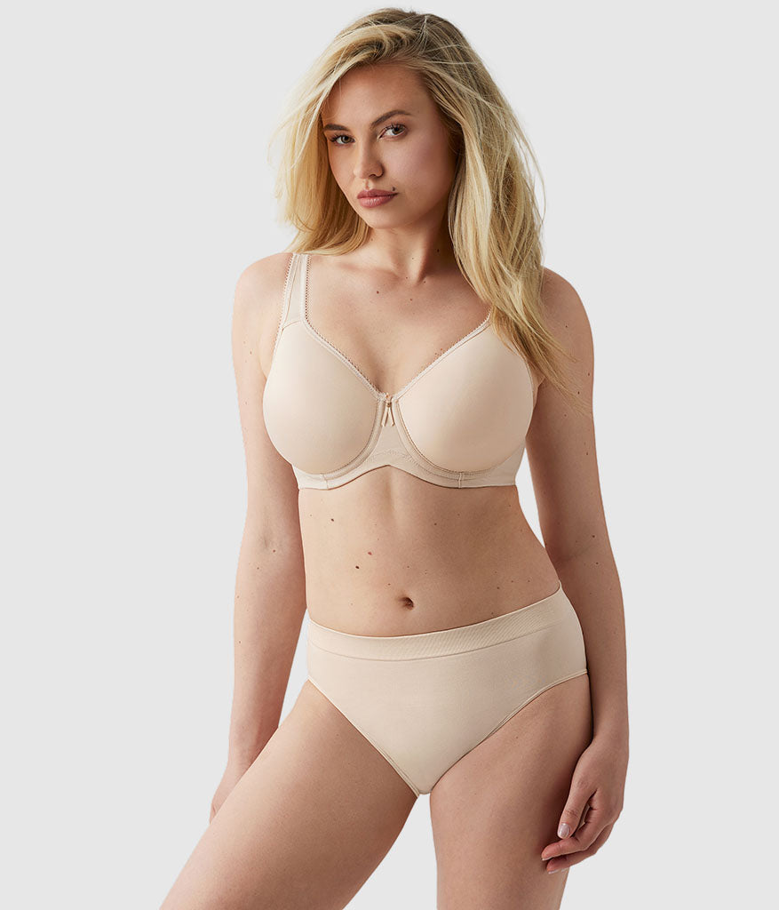 Wacoal Basic Beauty Spacer Underwire T-Shirt Bra - Sand