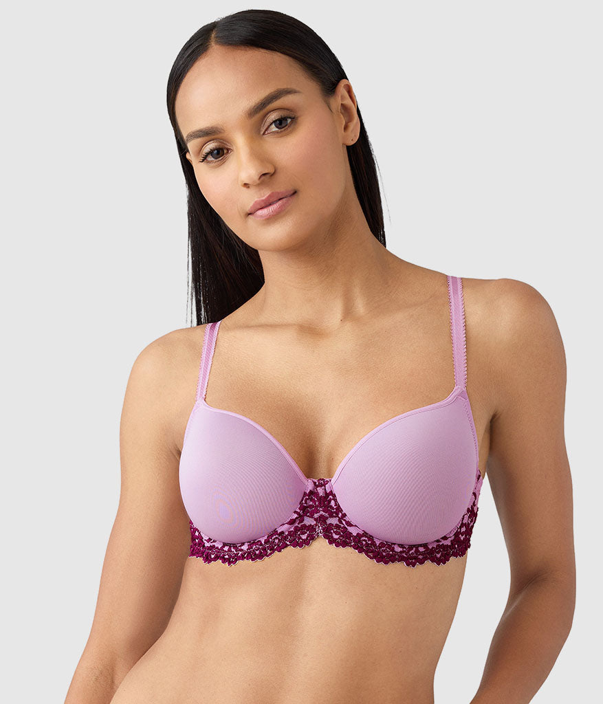 Wacoal Embrace Lace® T-Shirt Bra - Lavender Sage/Dark Purple