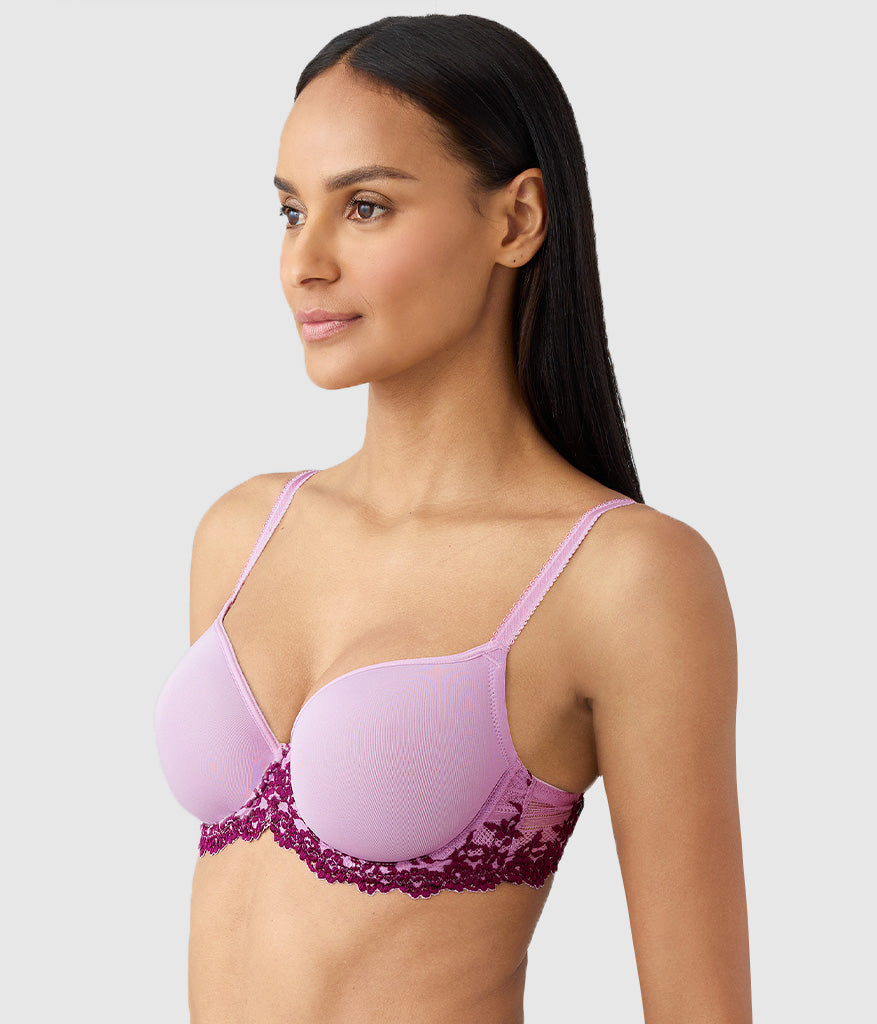 Wacoal Embrace Lace® T-Shirt Bra - Lavender Sage/Dark Purple