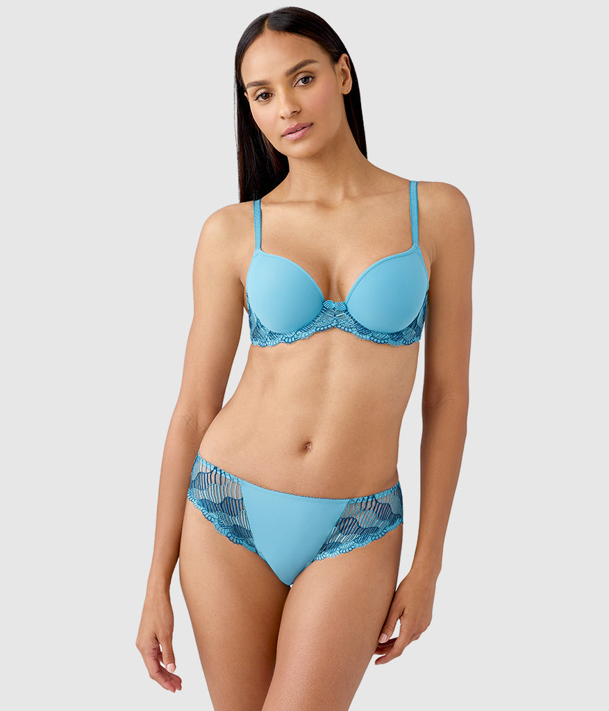 Wacoal La Femme Underwire T-Shirt Bra - Adriatic Blue