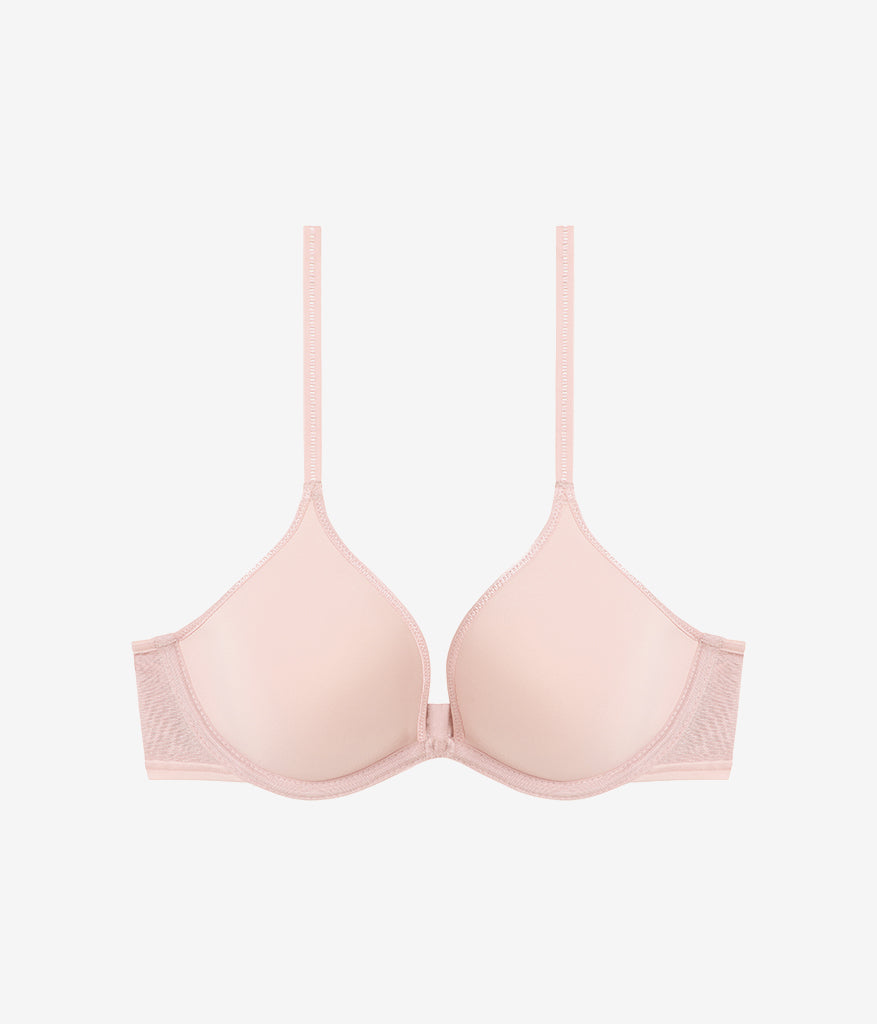 Wacoal Full Transparency Plunge T-Shirt Bra - Rose Smoke