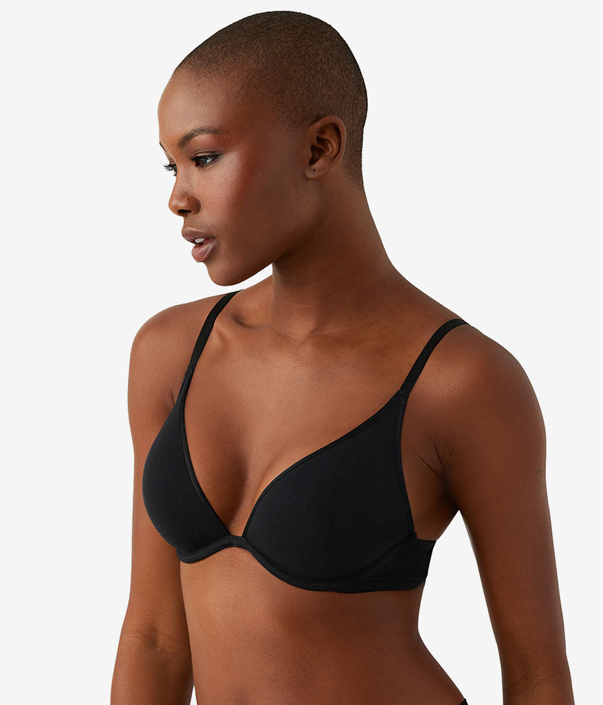 Wacoal Cotton To A Tee Plunge T-Shirt Bra - Night