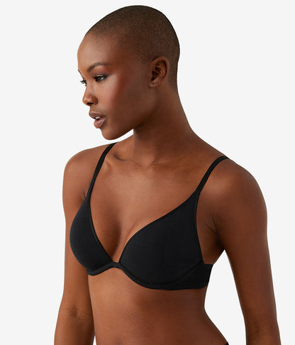 Wacoal Cotton To A Tee Plunge T-Shirt Bra - Night