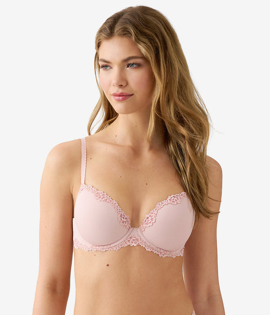 Wacoal Future Foundation with Lace T-Shirt Bra - Rose Smoke