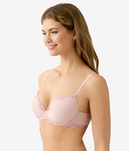 Wacoal Future Foundation with Lace T-Shirt Bra - Rose Smoke