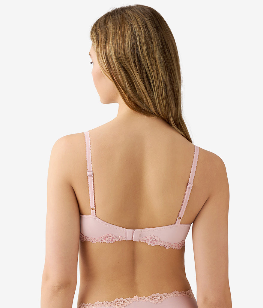 Wacoal Future Foundation with Lace T-Shirt Bra - Rose Smoke