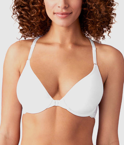 Wacoal Inspired Eyelet Front Close T-Shirt Bra - White