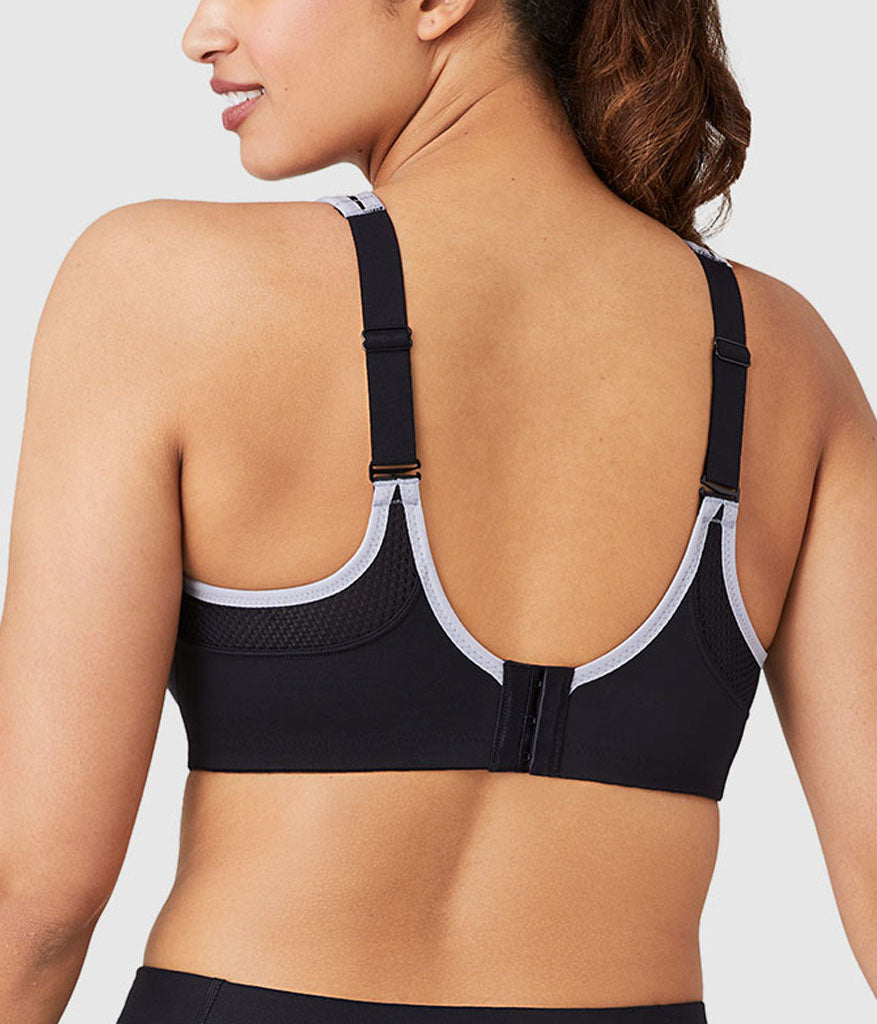 Wacoal Lindsey Sport Contour Underwire Bra - Black/Lilac Gray