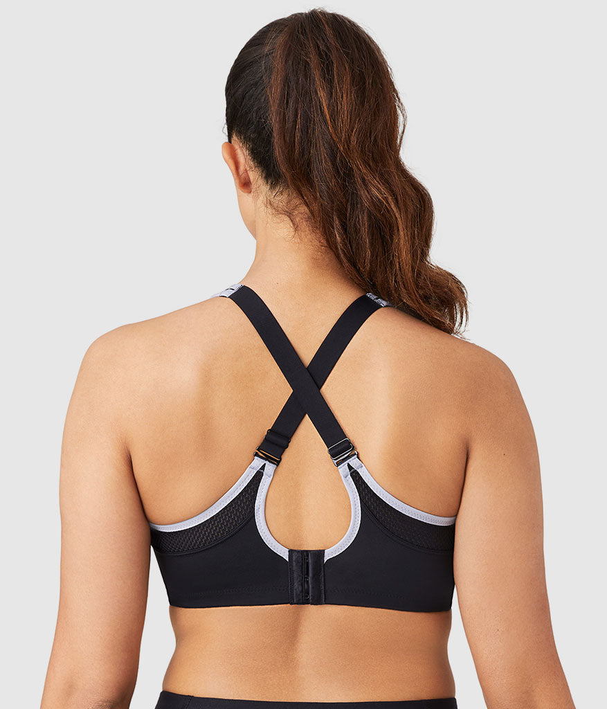 Wacoal Lindsey Sport Contour Underwire Bra - Black/Lilac Gray