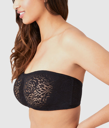 Wacoal Halo Lace Strapless Underwire Bra - Black