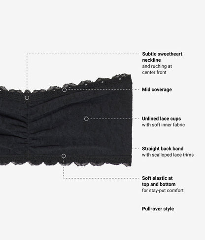 Wacoal Effortlessly Lace Bandeau - Night