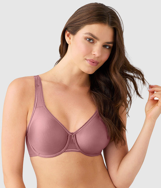 Wacoal Basic Beauty Full Figure Seamless Underwire Bra - Rose Brown