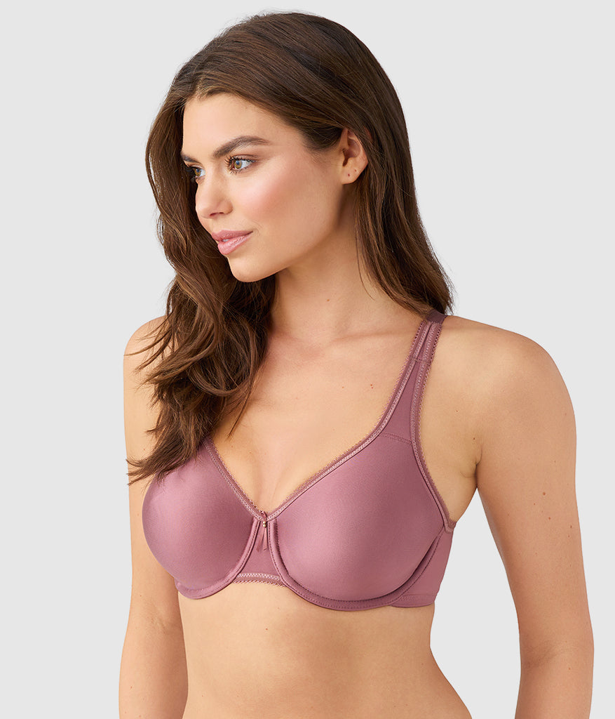 Wacoal Basic Beauty Full Figure Seamless Underwire Bra - Rose Brown